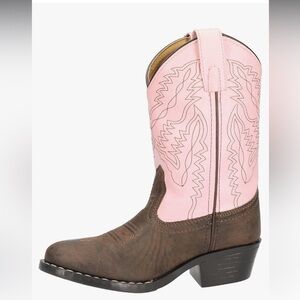 SMOKY MOUNTAIN YOUTH GIRLS MONTEREY WESTERN ROUND TOE BOOTS STYLE 1574Y Y5/W7